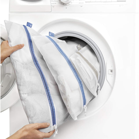 Set Sacchetti per Lavaggio Biancheria 3 Misure S, M, L in Nylon per Lavatrice e Asciugatrice Riutilizzabili Ean-8412955300135