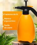 Spruzzatore a Pressione Pompa Irroratrice Manuale 2L con Ugello in Ottone per Giardino, Fertilizzanti e Nebulizzazione Ean-6933528757238