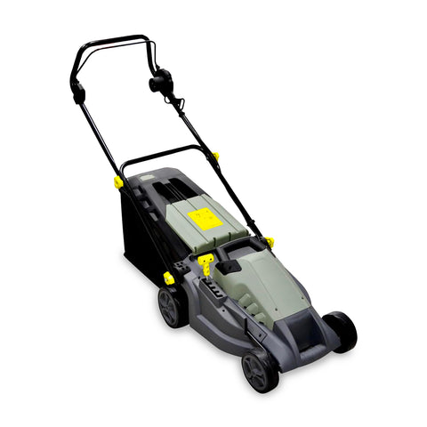 Tosaerba Elettrico 1600W con Regolazione Altezza, Motore AC e Ruote XL