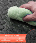 Tappeti defaticanti idrorepellenti e antiscivolo, facili da pulire con un panno umido, superficie resistente per attrezzi fitness e allenamento