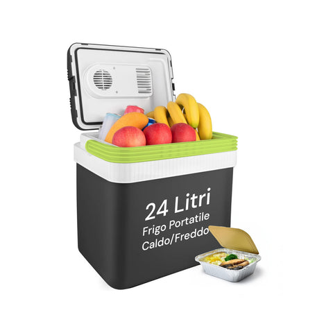 Termofrigo Frigorifero Portatile 24L Caldo/Freddo con Presa Auto Cavi Inclusi