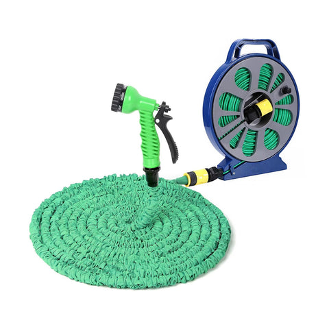 Mahuka Tubo Estensibile Da Giardino 15m Con Pistola Con 7 Regolazioni E Dispenser