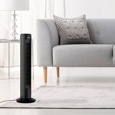 Wintem Ventilatore Colonna 50W con 3 Velocità di Ventilazione, Movimento Oscillante e Design Compatto Ean-8052286430776