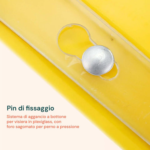 Visiera Protettiva In Pc Con Copricapo Regolabile E Fascia Antisudore