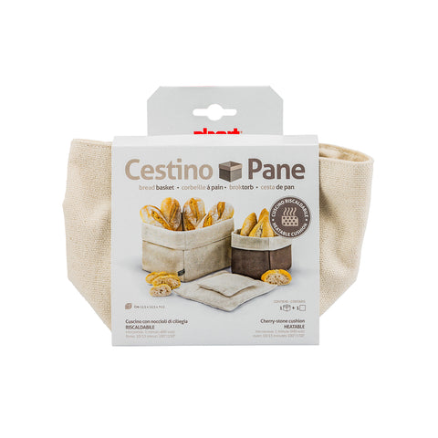 Cestino Per Pane Con Noccioli Beige 11x11cm