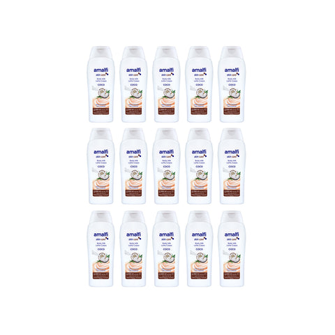 Set 15 Flaconi Latte Per Corpo Base Cocco 500ml