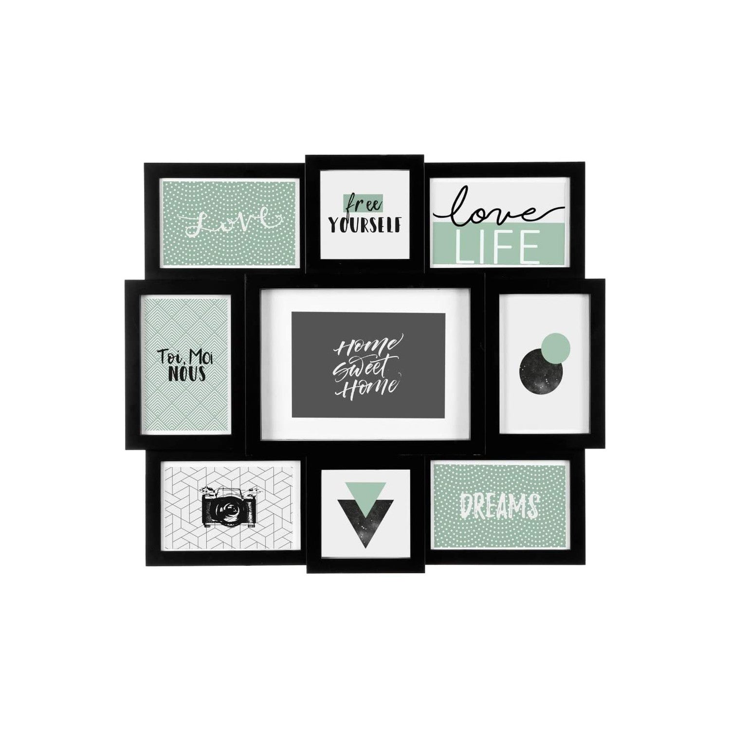 Cornice Portafoto Per 9 Fotografie 48x42cm