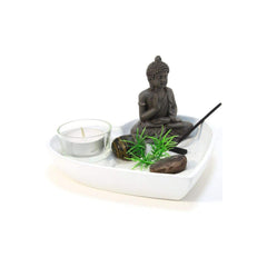 Giardino Zen A Cuore Con Buddha 17x17x8cm