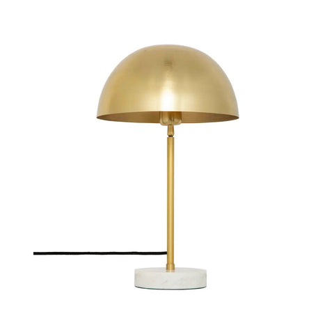 Lampada Lilio Effetto Oro E Marmo H46cm