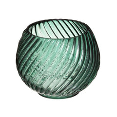 Vaso Per Candele In Vetro Palm D12cm