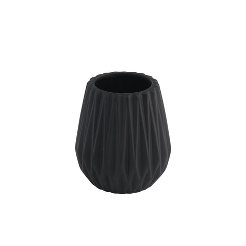 Bicchiere Porta Spazzolino 10cm Nero