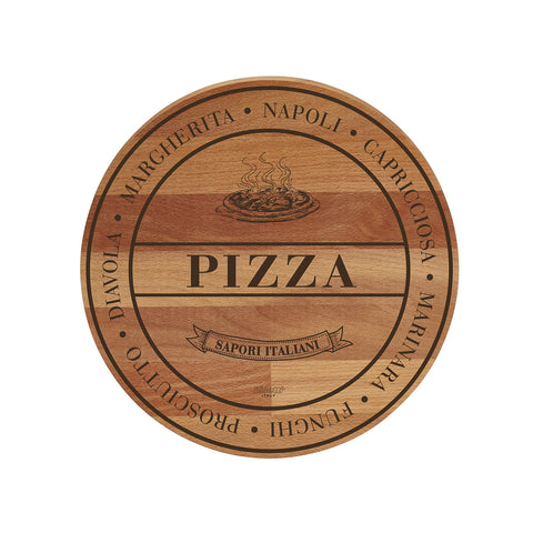 Tagliere Rotondo In Faggio Per Pizza 30cm
