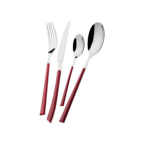 Set 24 Pezzi Acciaio Inox Window Stella Rosso