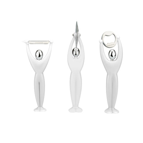 Set 3 Utensili Per Cucina Gym Bianco