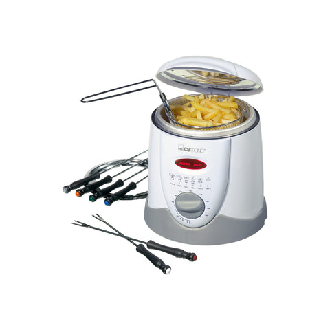 Set Friggitrice Con 6 Forchette Per Fonduta 1l