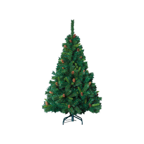 Albero Di Natale Reale Con Pigne 210cm