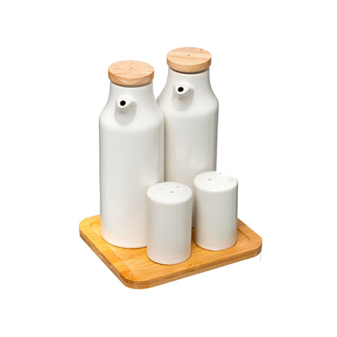 Set Per Olio, Aceto E Pepe In Ceramica Seramik