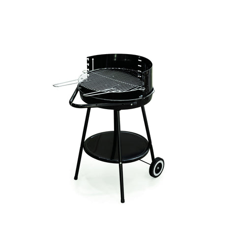 Barbecue Tondo Con Ruote 51x85x63cm