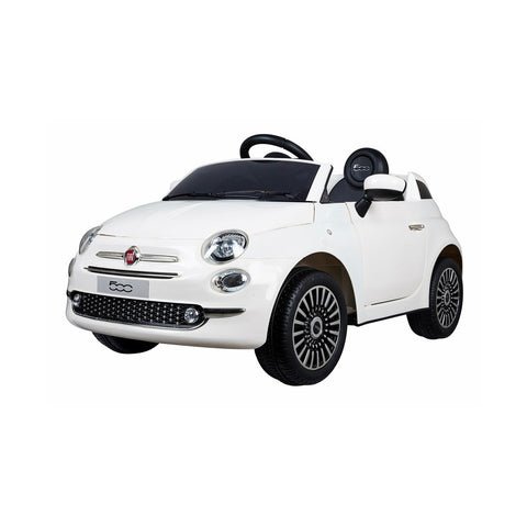 Macchina Elettrica Fiat 500 Bianca 12v 4,5ah 110x58,4x53cm