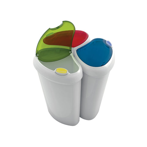 Set 3 Pattumiere Per Raccolta Differenziata