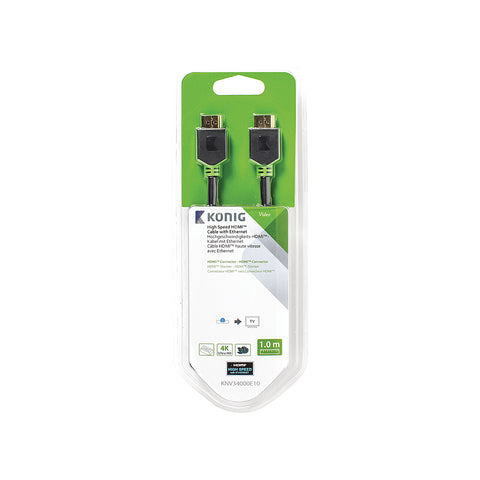 Cavo Hdmi Con Ethernet Nero 1m