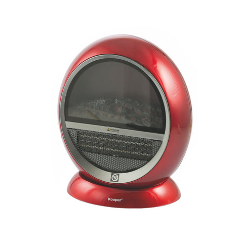 Termoventilatore Effetto Camino Rosso 1500w