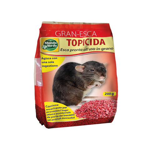 immagine-1-mondoverde-topicida-esca-in-grano-rosso-per-topi-200g-ean-8012526050331