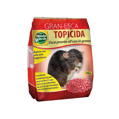 Topicida Esca In Grano Rosso Per Topi 500g