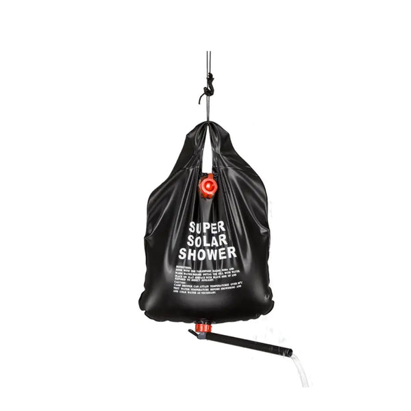 Borsa Doccia Solare Portatile 12L - Alimentata A Energia Solare, Con Display Temperatura, Per Campeggio Ed Escursionismo