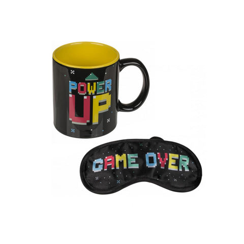 Set Tazza Mug E Mascherina Per Occhi A Tema Gaming