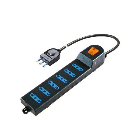 Presa Multipla 6 Prese Nero - Poly Pool