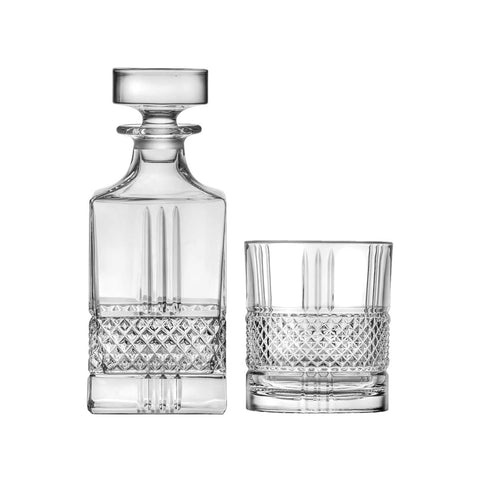 Set 7 Per Whisky Brillante Trasparente