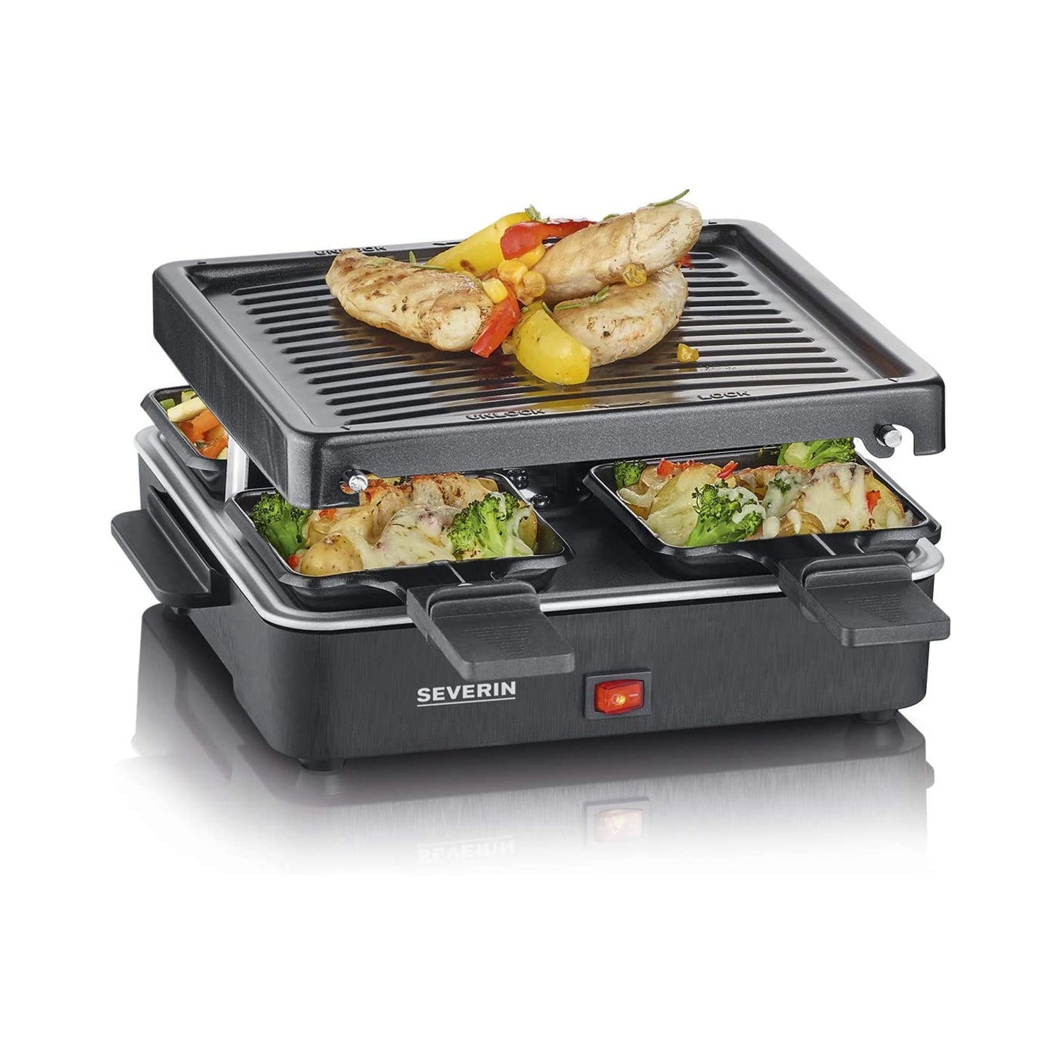 Piastra Grill Per Raclette 21x21cm 600w