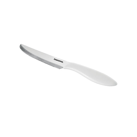 6 Coltelli Bianchi Da Tavola 12cm