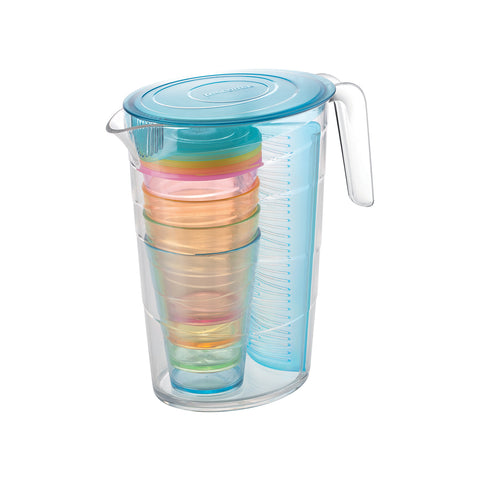 Caraffa Con Infusore E 4 Bicchieri