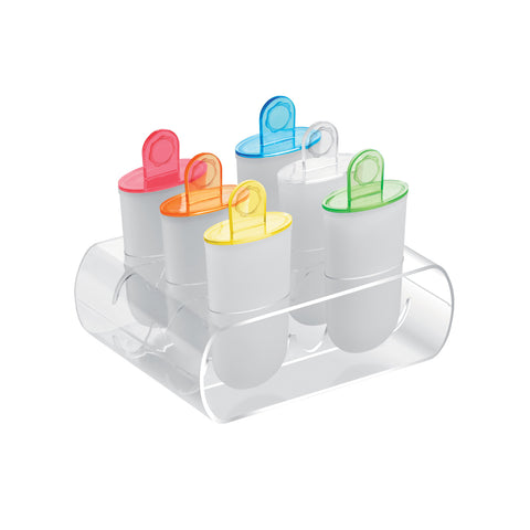 Set 6 Stampi Per Ghiaccioli Gelati Con Ricetta