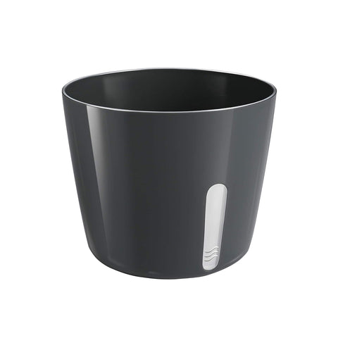 Vaso Per Piante Tondo Metallo Nero 13,5x11cm