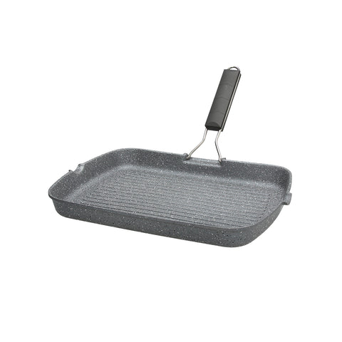 Bistecchiera Grill Manico Pieghevole 34x34cm