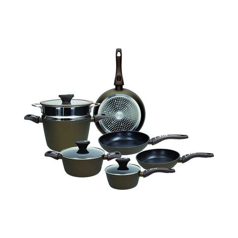 Set 10 Pezzi Batteria Diamantea Antiaderenti