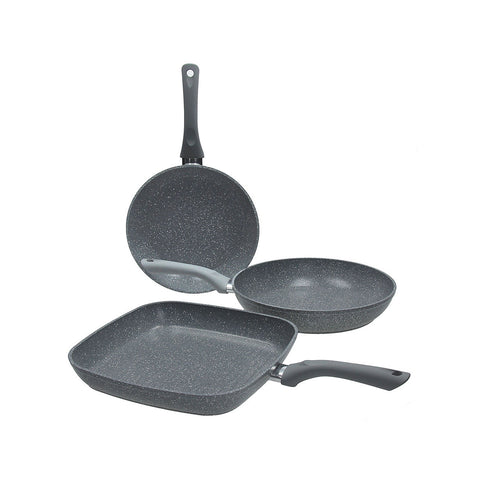 Set Padelle Con Bistecchiera Grancucina