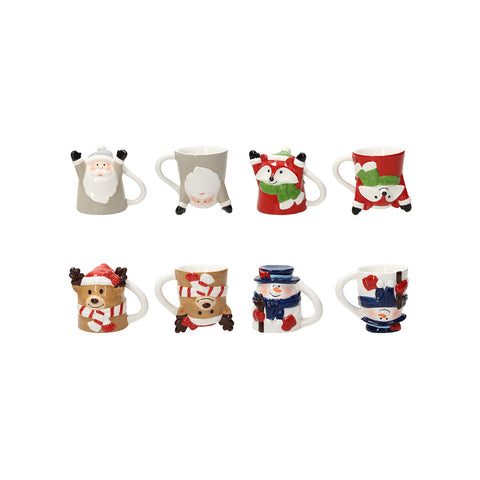 Tazza Caffè 4 Decori Assortiti Design Natale