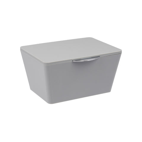 Box Da Bagno Con Coperchio Brasil Grigio