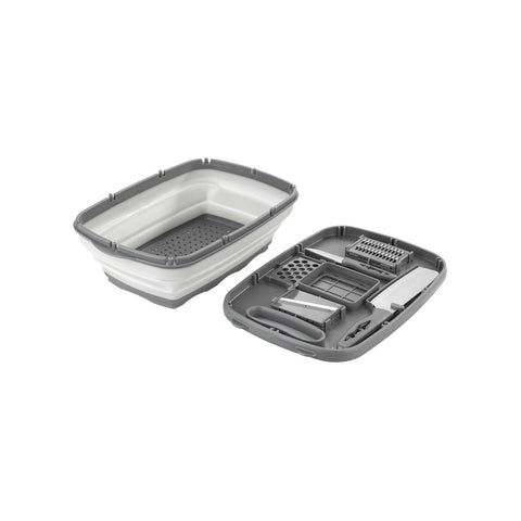 Cestino Organizer Multifunzione Pieghevole Con Utensili Da Cucina