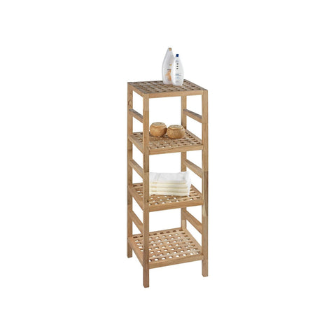 QEEIG Scaffali Da Bagno Sopra WC – Set 2 Ripiani + Cestino + Cartello, 40,6 Cm, Bianco E Oro, Fattoria Moderna, Carico Max 11,3 Kg