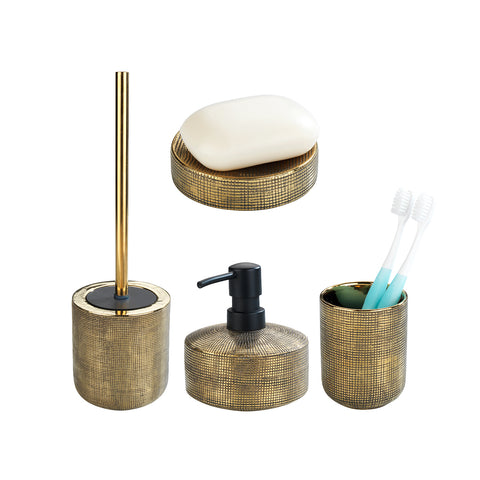 Set 4 Accessori Da Appoggio Bagno Rivara