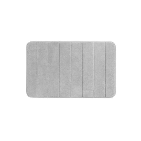 Tappetino Da Bagno Memory Foam Grigio 50x80cm