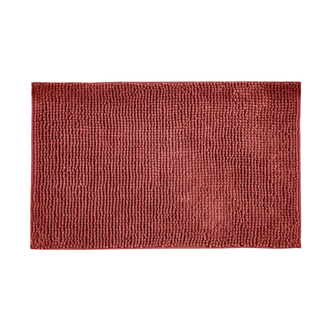 Tappeto Bagno Ciniglia Rosso 50x80cm