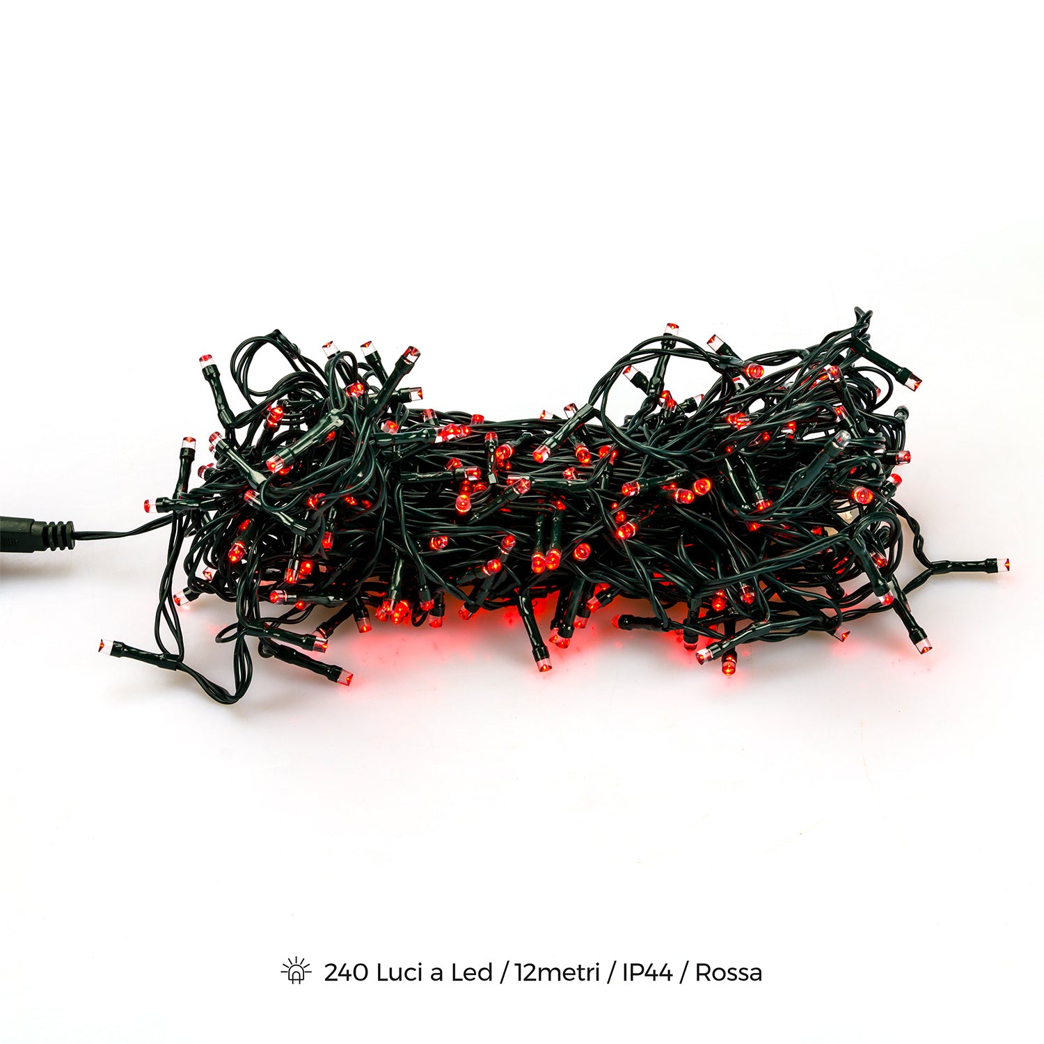 Catena Luminosa 240 Luci a LED IP44 - Rossa
