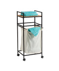 immagine-1-zeller-carrello-portabiancheria-in-bamboo-nero-ean-4003368187266