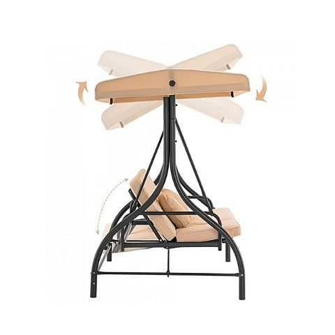 immagine-2-dimaplast-dondolo-da-giardino-reclinabile-beige-ean-8033857215992